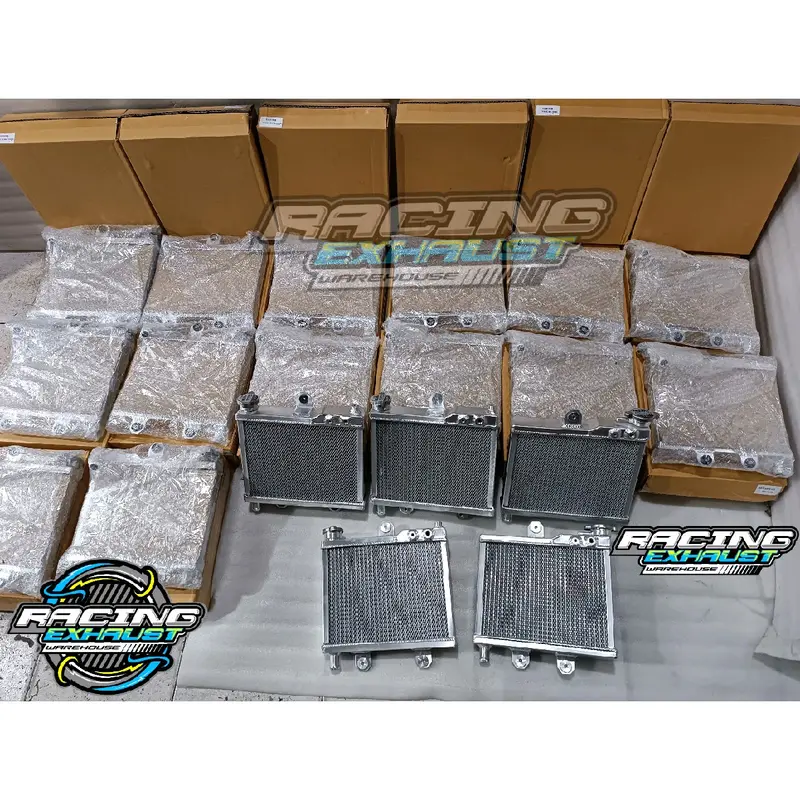Radiator Alumunium Spac New Model ORIGINAL THAILAND Kotak Tebal Ada Pelindung Jaring Kisi kisi nya Kawasaki Ninja R RR SS Zx KR KRR New Old Victor ORI ASLI Thailand IMPORT Tebal 2