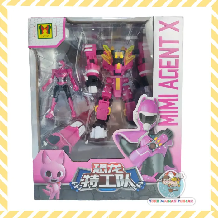 Terlaris Robot Mini Force X Mimi Agent Dino Power Ranger Changer