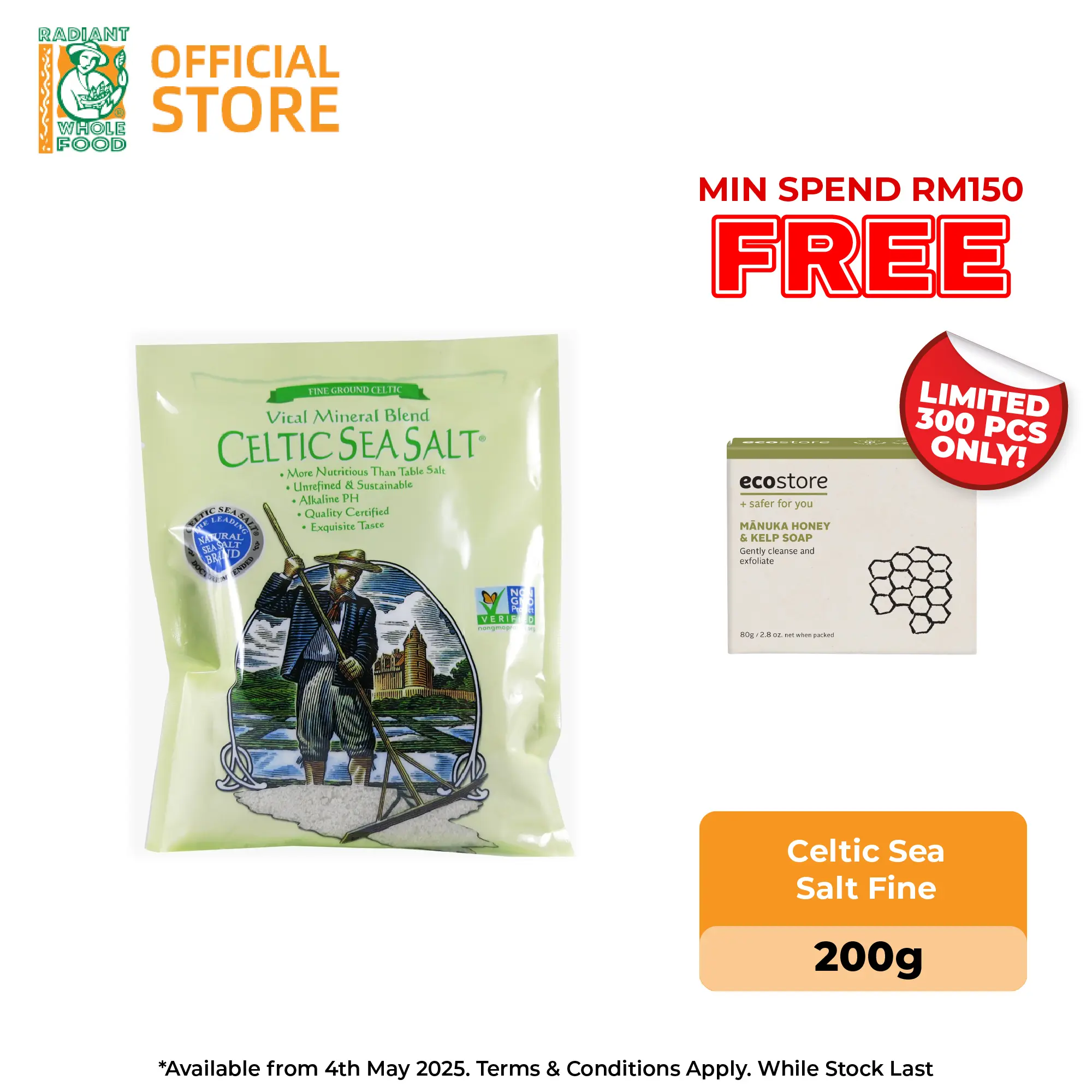 Celtic Sea Salt Fine PURE CELTIC SALT Garam Cooking