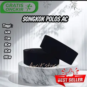 Songkok cak lontong tinggi 6cm sampai tinggi 10cm bahan contesa super Kopiah Muslim Pria Dewasa