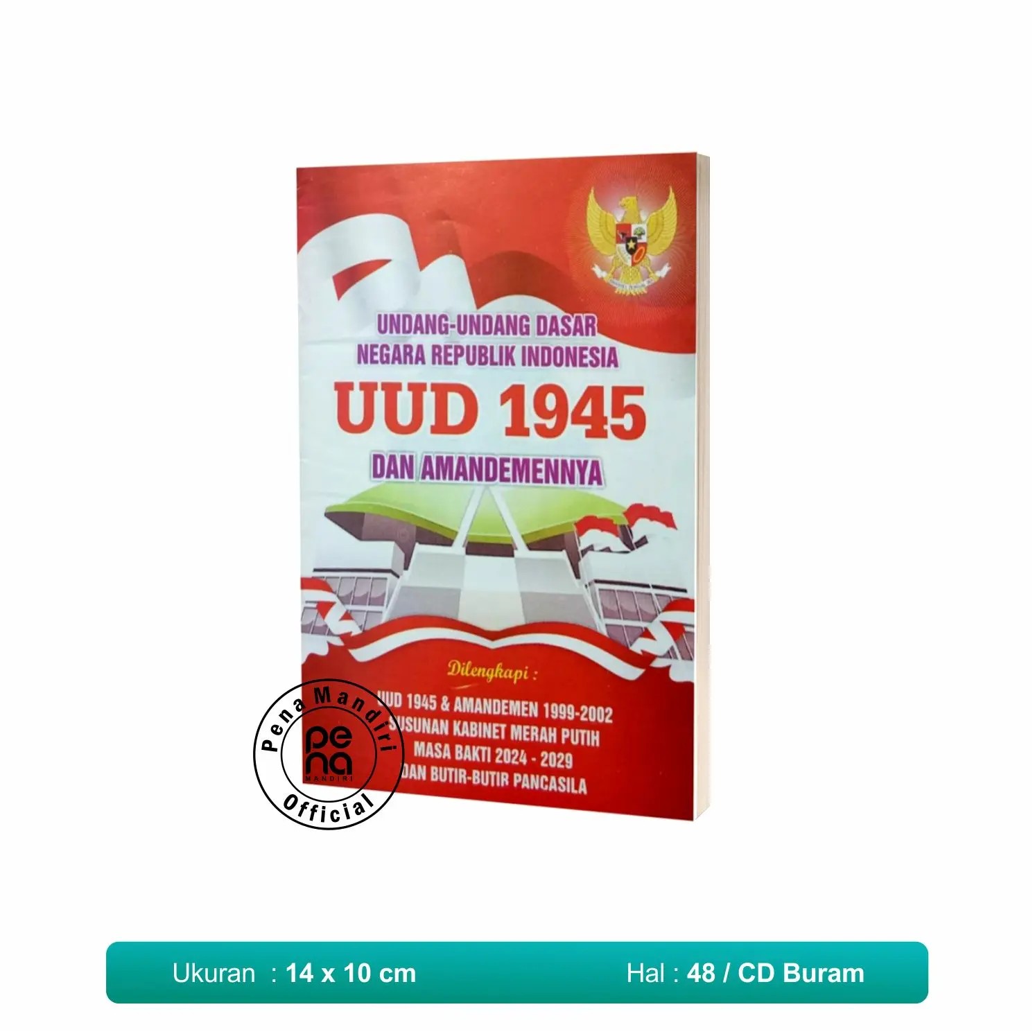 Buku UUD 1945 Undang-undang 1945 Terabaru Ukuran Kecil