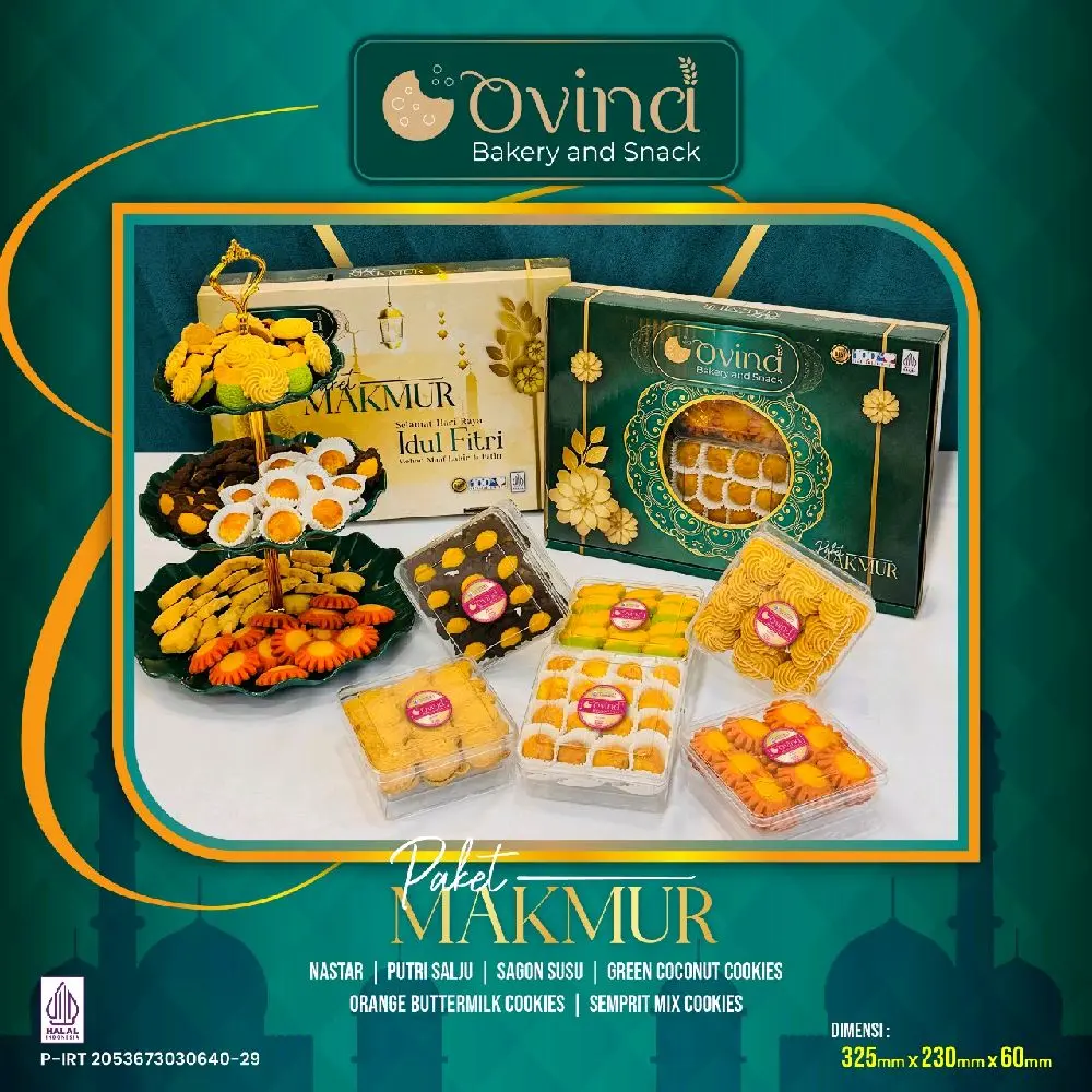 Kue Paket lebaran Ovina Makmur Series ( AFL) Nastar Food Frozen Kering Cookies Toples Makanan Cemilan Snacks Choco 6 toples ( berat isi per toples 170 gram )