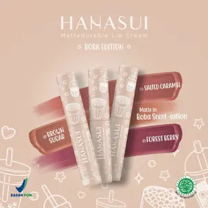 Lipcream Hanasui Boba Edition / Mattedorable Lip Cream