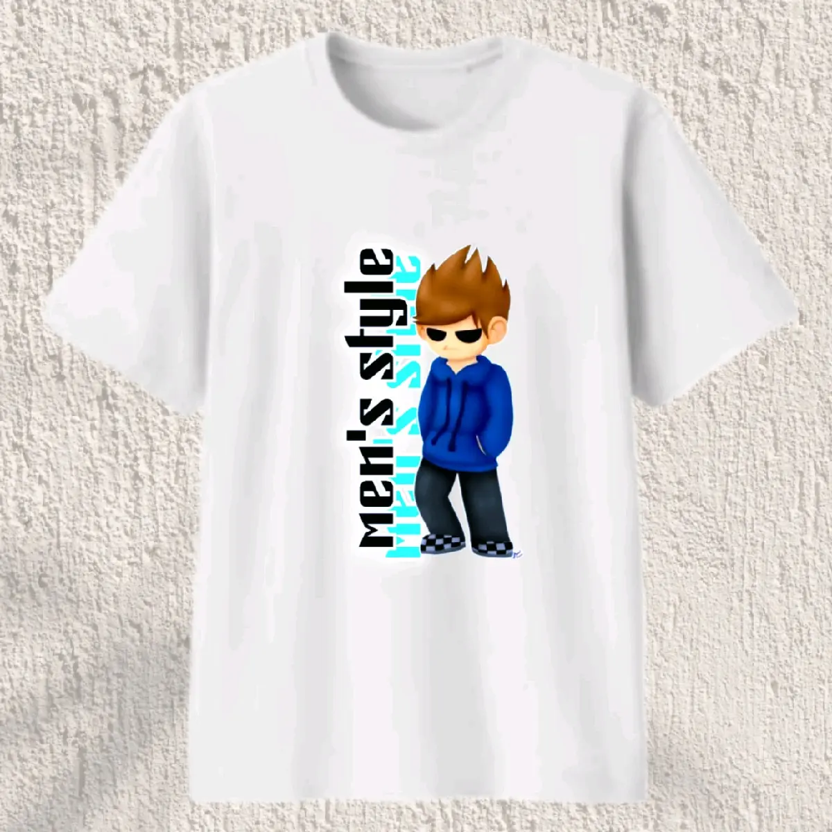 kaos oblong pria men's style Distro Katun Dewasa Sablon