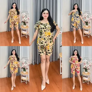 Setelan fuji motif terbaru bahan rayon gred a adem nyaman di pakai