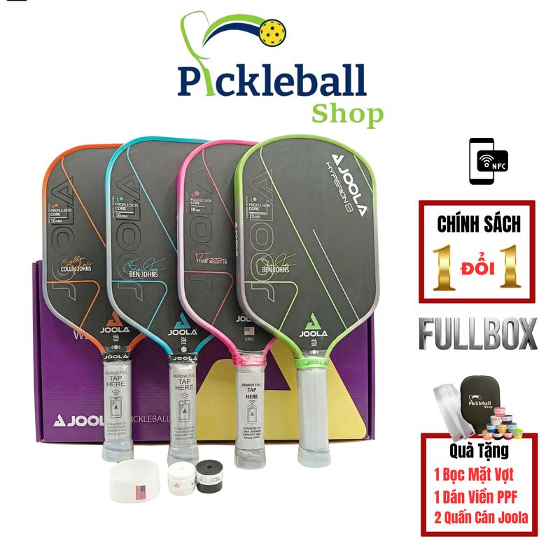 Vợt Pickleball Joola 3 hàng Fullbox Joola có NFC hàng siêu cấp mặt cực nhám Phù hợp mọi trình độ Nam nữ
