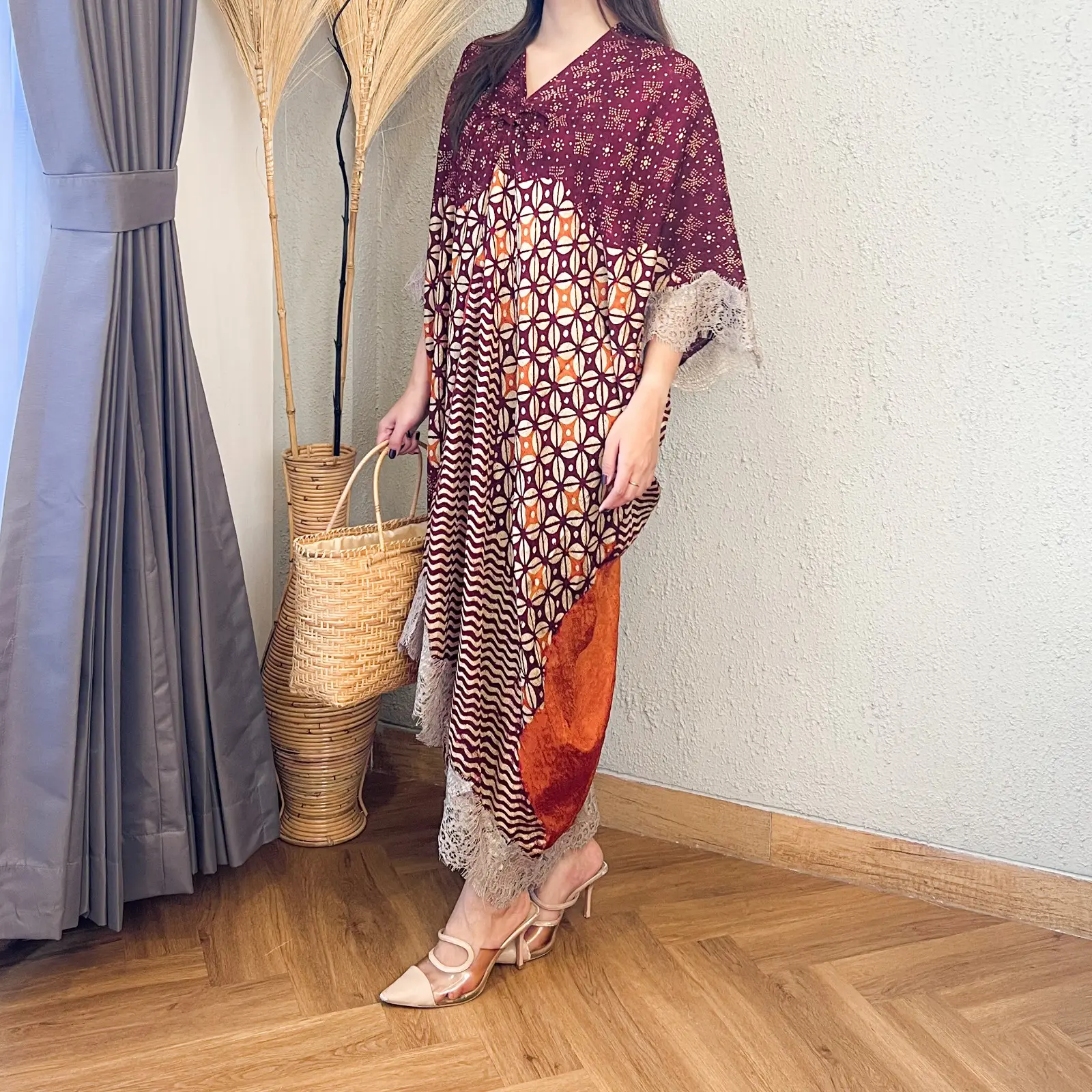 Lausboutique-Kaftan Lace Viskos-Kaftan Batik