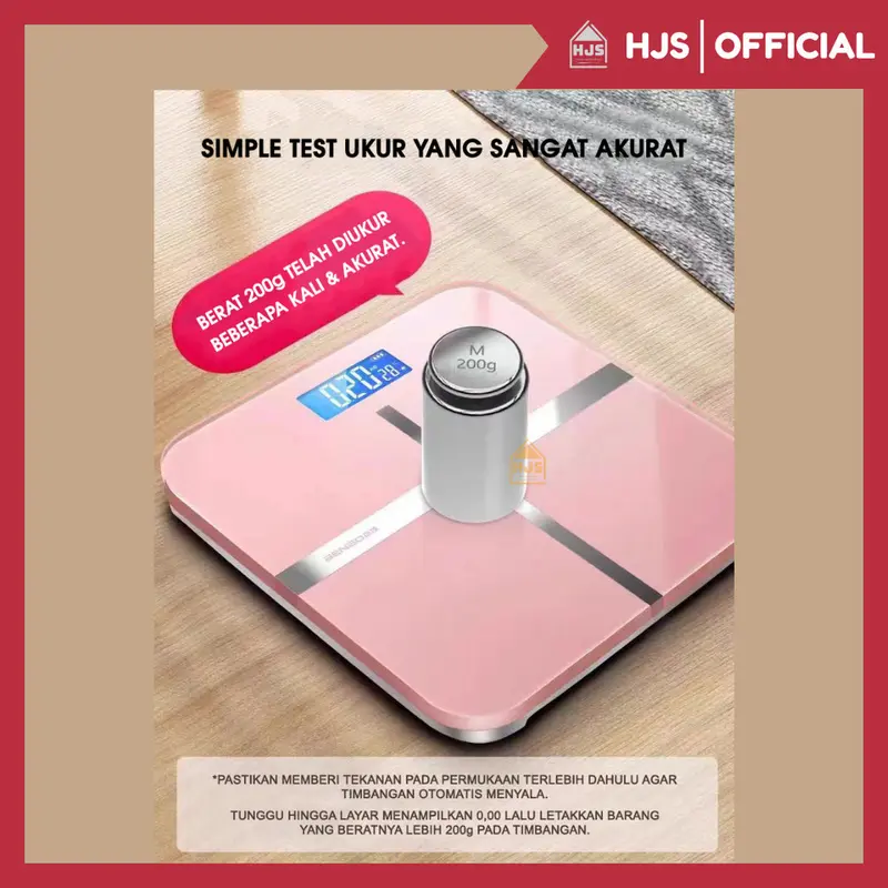 [HJS] Timbangan Badan Digital 180 KG / Timbangan Dewasa / Timbangan Lemak Kuat Anti Pecah 2