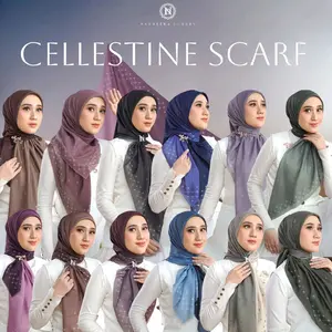 Cellestine Scarf By Nadheera Luxury Matt:Voal Belleza Premium