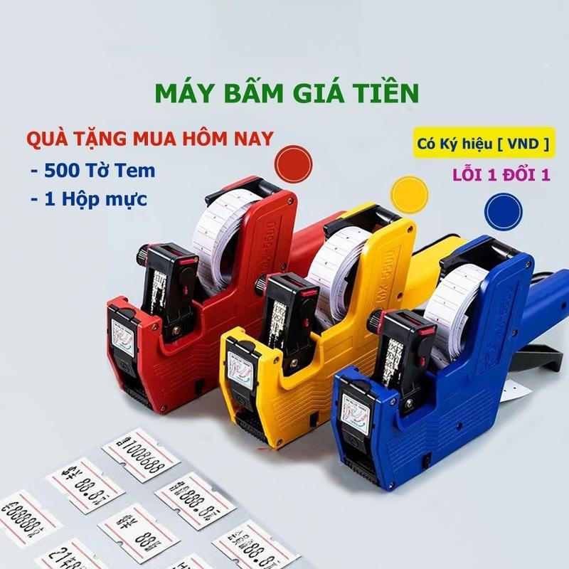 [Video Hướng Dẫn] Máy Bắn Giá Tiền MX 5500/5500 EOS( Tặng 500 tờ tem + Hộp mực ) - Súng Bấm In Ghi Dán Dính Giá
