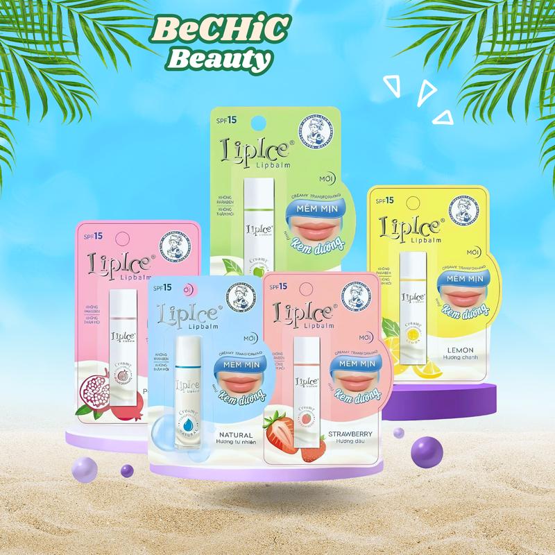  Son dưỡng không màu chuyển kem mịn Lipice Creamy 3.3g: Hương Tự nhiên  Natural  