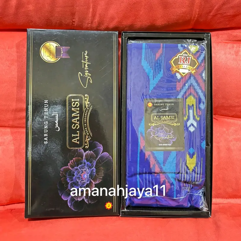 (PROMO!! BUY 1 GET 1) Sarung Al Samsi Signature Premium Motif BHS B 5