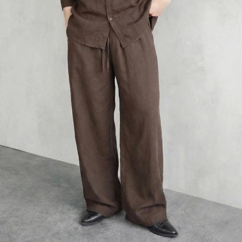 Quần Âu Linen Nam 3 màu MANDO Bộ Quần Áo Nam Form Oversize Đi Biển Dạo Phố Cafe Mùa hè thoáng mát - TRS001