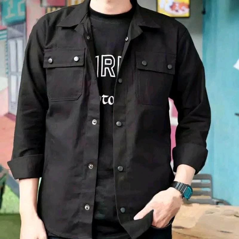 Kemeja Trucker Semi Parka Pria Cassual Premium Ready Ukuran S-XXXL 8