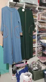 Product Review of MT - Tania Gamis Strip Kombinasi Elegant Bahan Knit Osaka [READY SIAP KIRIM] from d**i 1