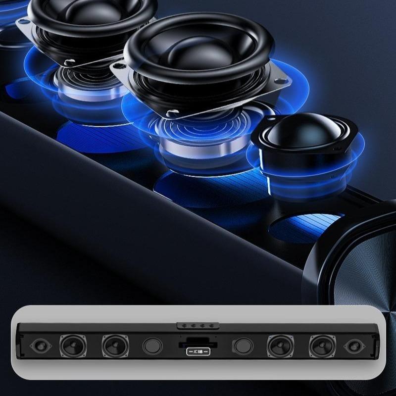 Loa Bluetooth không dây Kết Nối ổn định và nhanh chóng, 8 đơn vị âm thanh, Hiệu Ứng Âm Thanh Quanh 360 Độ, Đi Kèm Với Hai Micro, Thích Hợp Cho K Bài Hát, TV, Máy Tính Điện Thoại Di Động Âm Thanh Trực Tiếp, Âm Thanh hấp dẫn Để Nghe Nhạc Của Loa 8