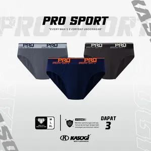 ( 3 Pcs )  KASOGI PRO SPORT CELANA DALAM PRIA Murah Keren By Kasogi Underwear