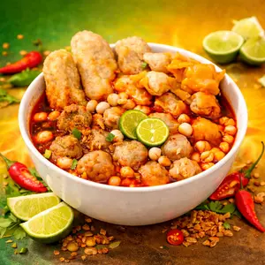 Bakso Aci Mini Pedas Nampol – Aci Kenyal + Bumbu Komplit Siap Rebus