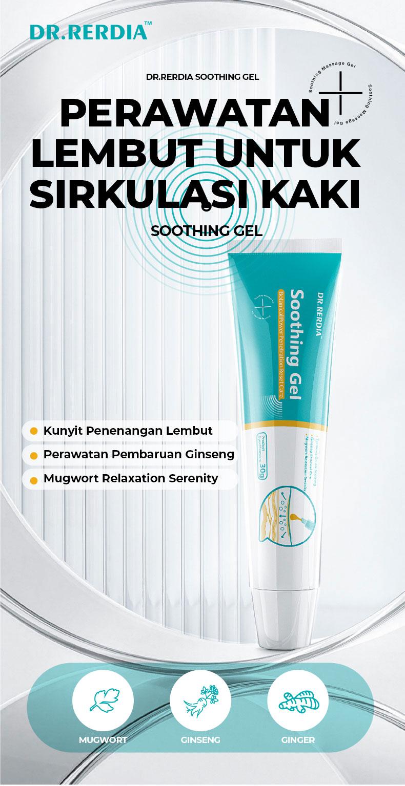 [Stok Tersedia] DR.RERDIA Gel Soothing dengan Ginseng, Jahe, dan Artemisia – Perawatan Lembut untuk Kaki Anda