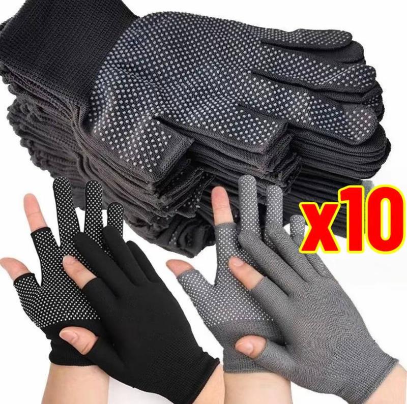 5/10 đôi Găng tay chống trượt bằng nylon / dành cho người đi xe máy / Găng tay…
