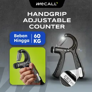 Mecall7 Handgrip Counter 60 kg Alat bantu fitness Gym Otot Tangan Olahraga lengan Portable 011-3