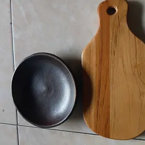 Talenan Kayu Jati & Mahoni Finishing Anti Jamur Kuat Tahan Lama Cocok Untuk Alas Memotong Sayur Buah Dan Daging Mudah Dibersihkan Kitchenware Alat Dapur