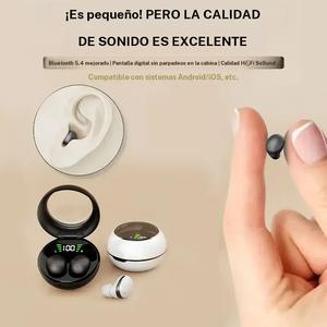 Nuevas mini auriculares inalámbricos, auriculares para dormir TWS, pequeños y discretos para el trabajo, fáciles de llevar, cómodos de usar, adecuados para dormir y hacer ejercicio