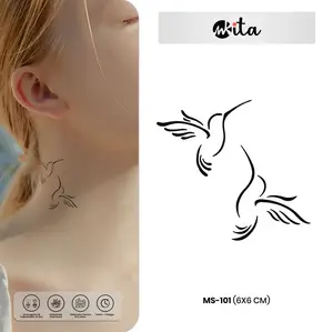 stiker tato temporer premium semi permanen tattoo fruit ink tatto Temporary Tatoo burung elang