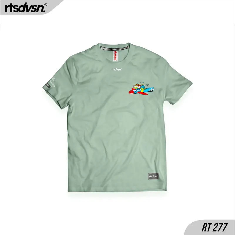T-SHIRT RTSDVSN 277  | LENGAN PENDEK MOTIF DUCK PLANE 1
