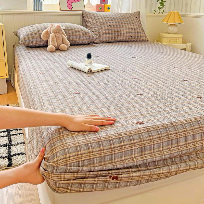 Sét Ga Gối Coton Đũi 3 Món, Mềm Mịn, Thoáng Khí - Mẫu Mới KL