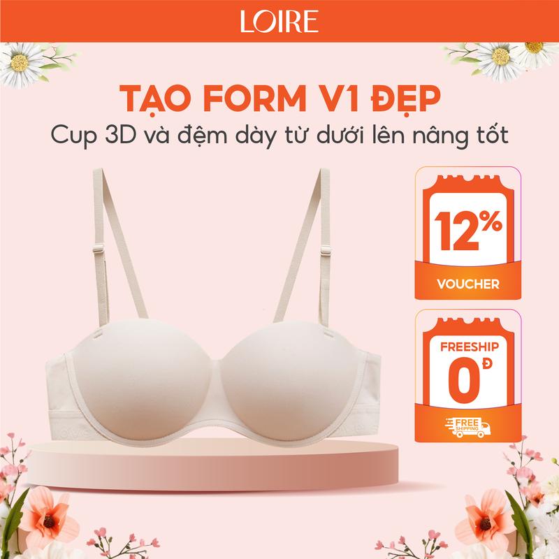 Áo Lót Bra Cup Ngang Đệm Vừa Gom Và Nâng Ngực Loirechic BRNC184 Nữ Women