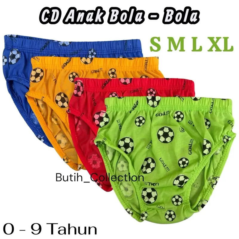 12 Pcs Celana Dalam BOLA BOLA Katun Anak