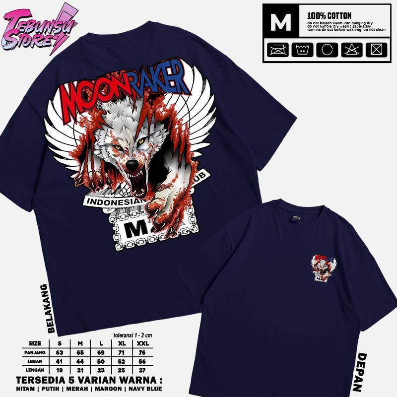 Kaos MOONRAKER / Vol 03 / Kaos Keren MOONRAKER GANK / Bahan Cotton Combed 30s / Sablon Plastisol dan DTF Printing / T-Shirt Distro Pria dan Wanita / Gratis Ongkir / Baju Santai / Kaos Oblong / Atasan Pria / Panjang 63cm hingga 76cm High Oversize Variasi 3