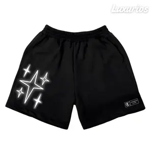 Luxurious - Boxer Reflektif Nyala Kece Hitam Boardshort | Celana Pendek