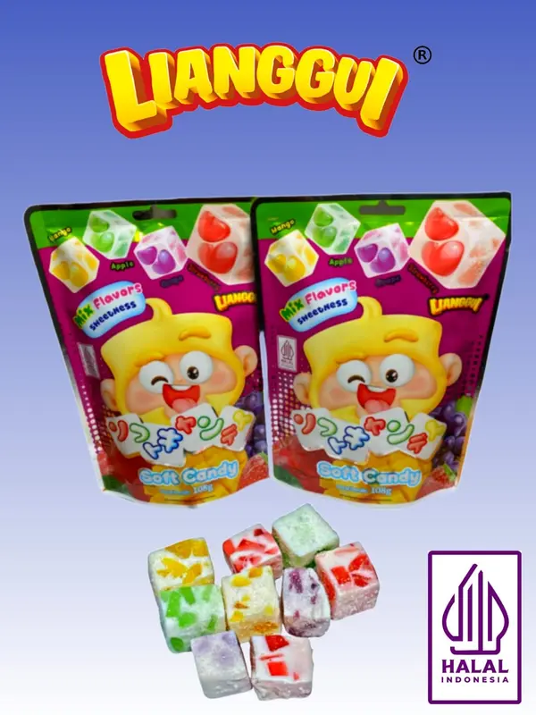 [ LIANGGUI ] PERMEN LUNAK ANEKA RASA / SOFT MIX CANDY FLAVORS / PERMEN HALAL 1