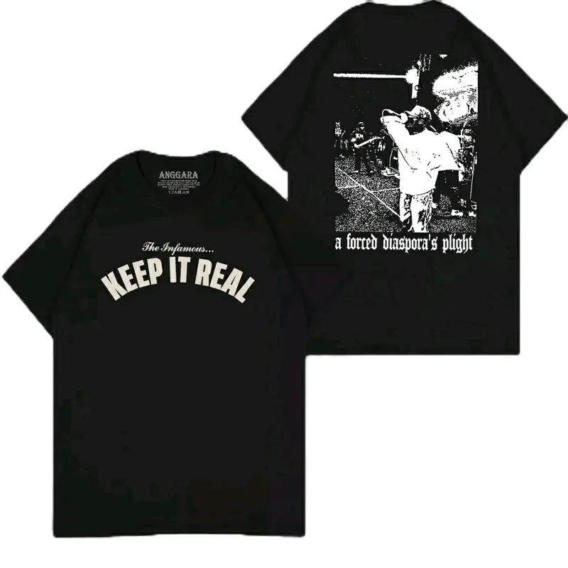 KAOS KEEP IT REAL/KAOS HARDCORE/KAOS PUNK TERLARIS Katun Combed Dewasa 6