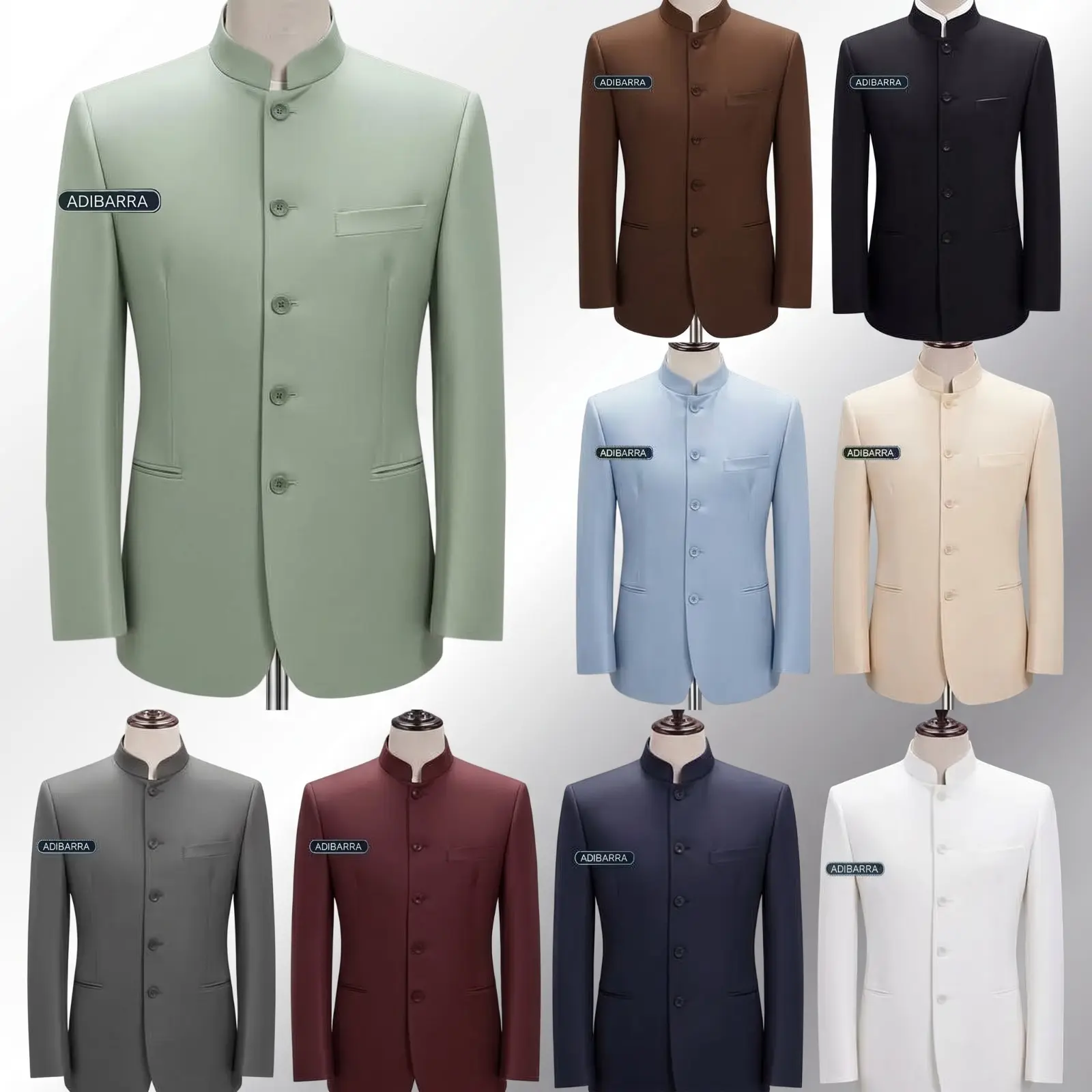 ADIBARRA Jas Koko Mandarin Kerah Sanghai Bahan High Twist Istimewa Hitam Size S-XXXL Jaspria Blazerpria Jaskokopria Jaskpacking5