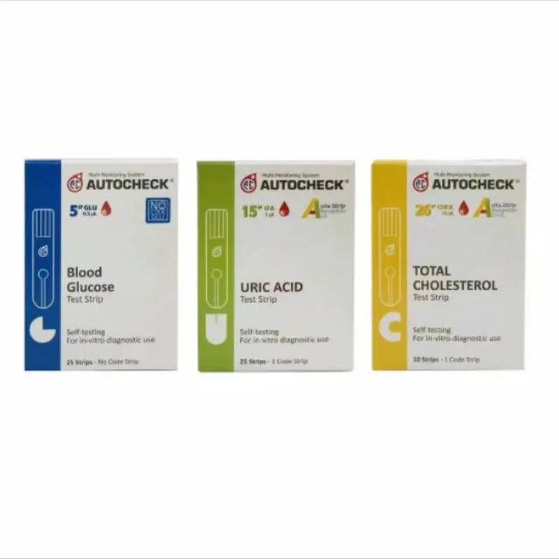 AUTOCHECK l Strip Kolesterol Isi 10 pcs l Refill Cholesterol Test Strip 3