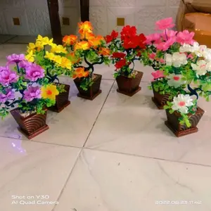 Semanggi bunga mini tinggi 23cm/ bunga hias artificial / bunga plastik import /hiasan ruang sudut/ dekorasi ruangan Pot Vas