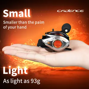 Cadence Elves II Ultralight Baitcasting Reel(Left Hand Version), Ultralight 93g,Kekili Mikro,Nisbah Gear 5.6:1,Brek 3kg,Galas 9+1,Casting 0.5G,Sesuai untuk Umpan Toman,Umpan Sebarau,Memancing Gewang,Memancing Air Tawar