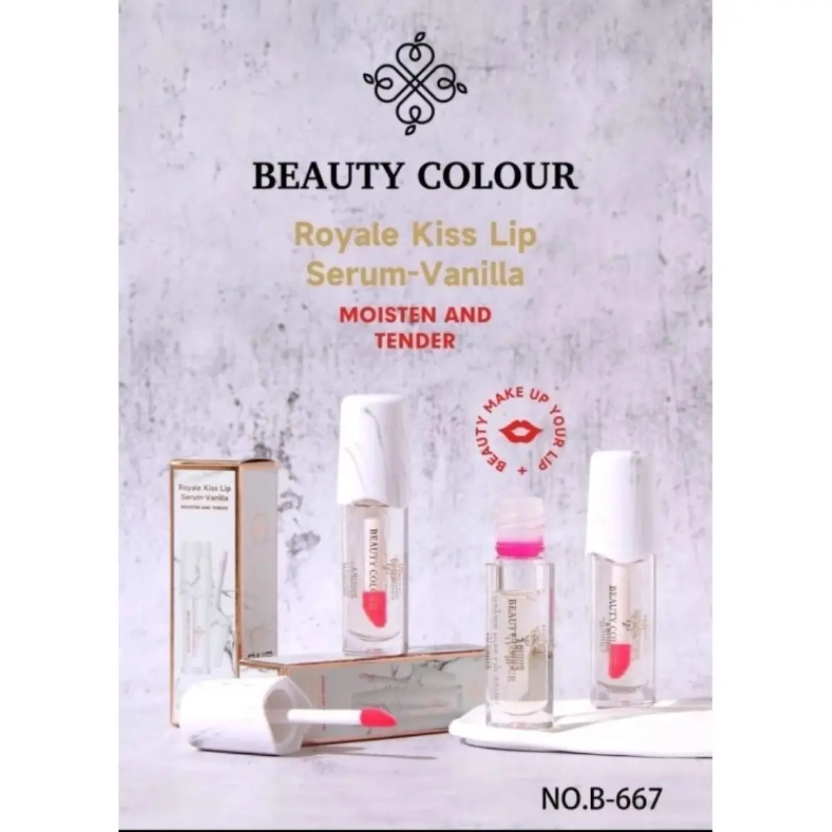 BEAUTY COLOUR Royale Kiss LipSerum Vanilla & strawberry