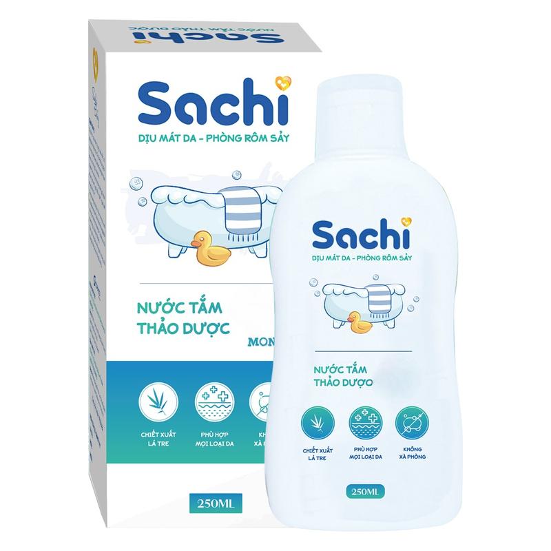   XẢ  Nước Tắm Thảo Dược Sachi Chai 250ML An Toàn Cho Bé 