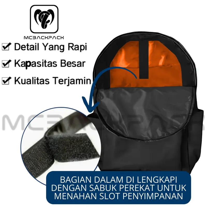 Tas Anti Air Waterproof Tas Ransel Sablon Reflektip Rainbow Silver Menyala Terkena Sinar Tas Dewasa Dan anak Premium Quality 8
