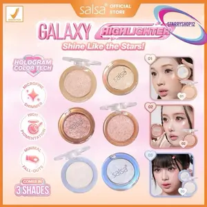 SALSA Galaxy Highlighter Milkyway Glowing highlighter make up duoyin korea make up shimmer perona kilau high pigmented salsa Salsa milky way galaxy