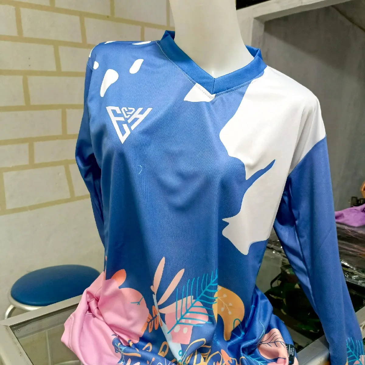 KAOS JERSEY OLAHRAGA WANITA LEMGAN PANJANG PREMIUM