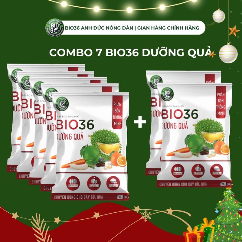 Phân Bón BIO 36 Dưỡng Quả Hỗ Trợ Làm Ngọt Dày Cơm MUA 5 TẶNG 2