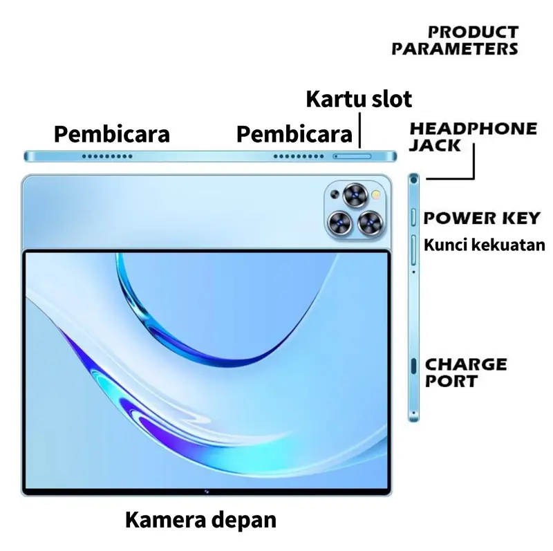 2024 Asli Baru X95promax 10.8''inci Tablet [16GB+1TB] Pengalaman Pro Layaknya PC. 120HZ OLED Peal Coior FullView Display. Ultra-tipi  pad 7