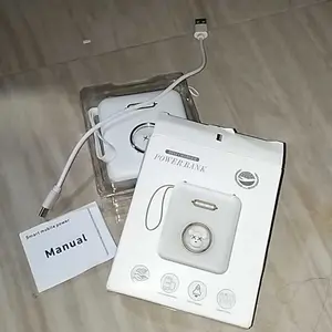 PowerBank Mini 20000mAh Ultimate Backup Battery Cute Kaws Good Quality with 4 Charging Cable Fast Charge 20000mAh Powerbank Charger for Samsung iPhone Jam Pengisian Cepat 2.0