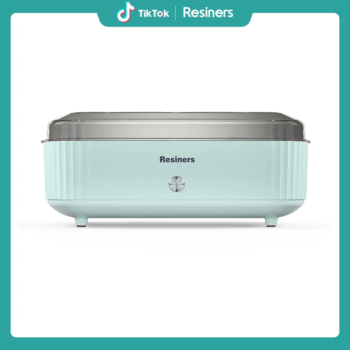 Resiners Resin Curing Machine with UK PLUG for Resin Starter, Cure Air, Auto Curing 2H Resin Supplies, Resin Dryer Curing Station for Epoxy Resin Molds Art Craft Casting, Mint Green (Patented)