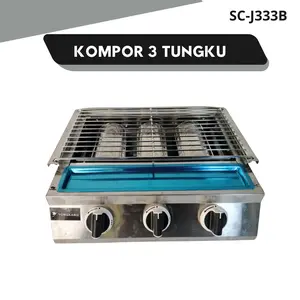 Kompor Panggang 2,3,4 Tungku Kompor , Roaster untuk  BBQ , Panggangan Sosis , Ikan Kitchenware